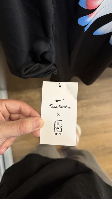 KOREA X PEACEMINUSONE X NIKE "X2" ACDPR PREMATCH JERSEY IU3867-010 SIZE LARGE gallery