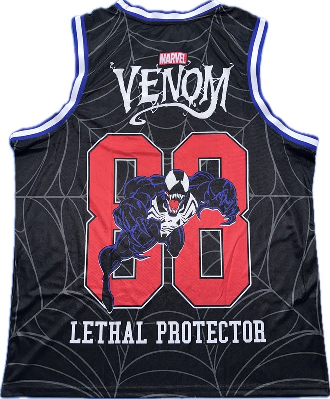 Marvel Venom #88 Lethal Protector Basketball Jersey Mens 2XL New gallery