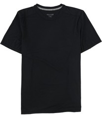 SOLFIRE Mens Solid Basic T-Shirt, Black, Medium