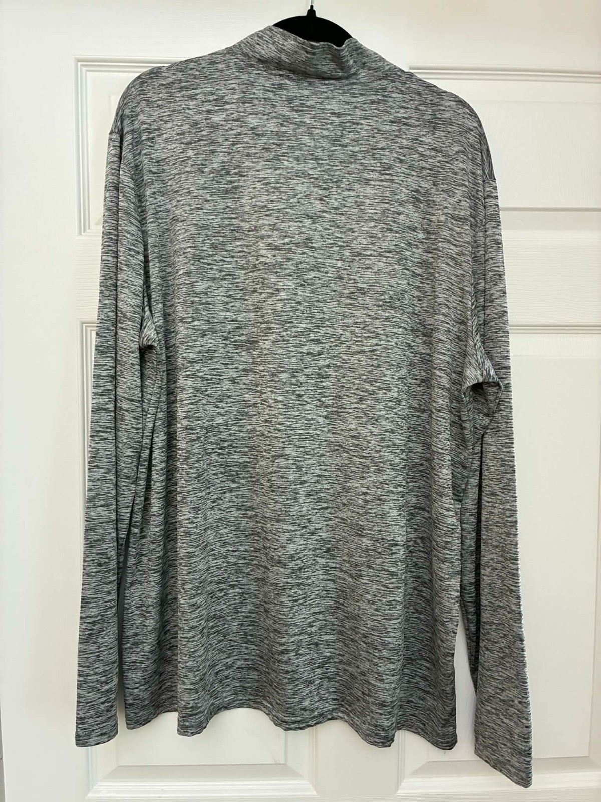 Real Essentials 1/4 Zip Pullover XL Gray Athletic Performance Shirt Mens gallery
