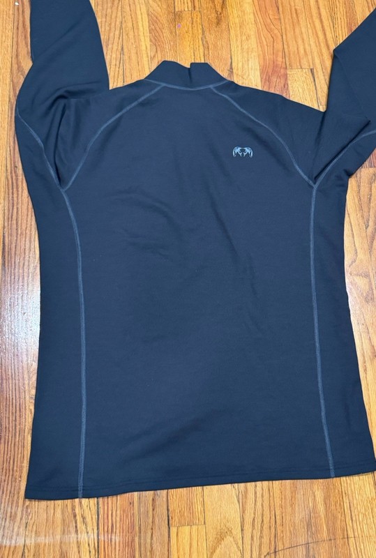 KUIU Pullover Black Nuyarn Merino Wool 1/4 Zip Hunting Base Layer Mens XL gallery