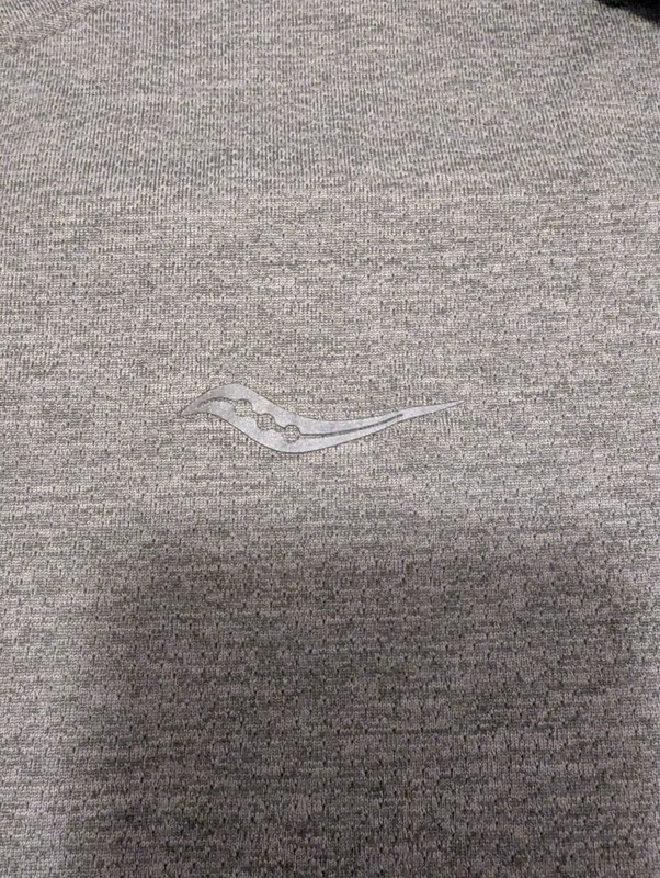 Saucony Men's Stopwatch Running Technical Short T Shirt - Gray - Medium - New gallery