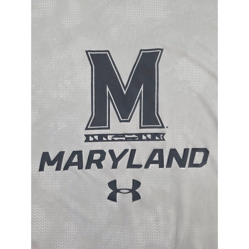 Under Armour Maryland Terrapins Performance T Shirt Gray Red Mens XL gallery