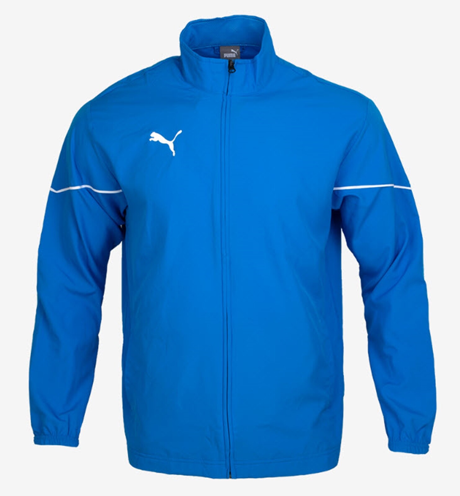 PUMA Men Team Rise Side-Line Jacket Blue Shirts Training GYM Top Jersey 65732602 gallery