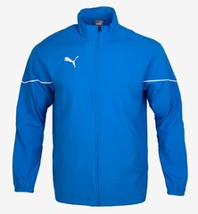 PUMA Men Team Rise Side-Line Jacket Blue Shirts Training GYM Top Jersey 65732602