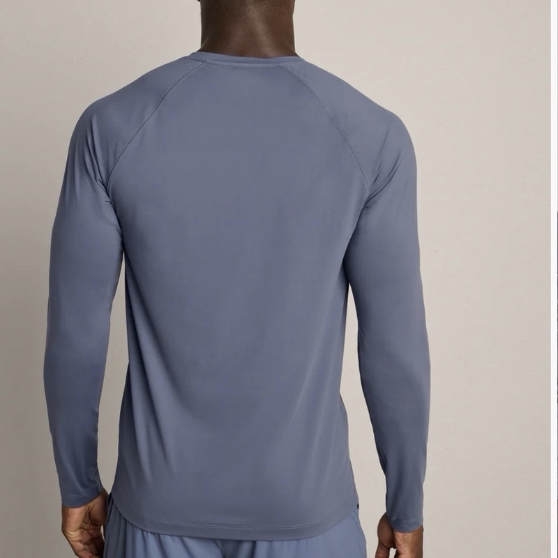 Rhone Reign Long Sleeve Soft Performance T-Shirt Blue Sweat-Wicking Size XXL 2XL gallery