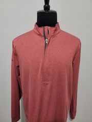 Matte Grey Golf Pullover 1/4 Zip Men Size Large
