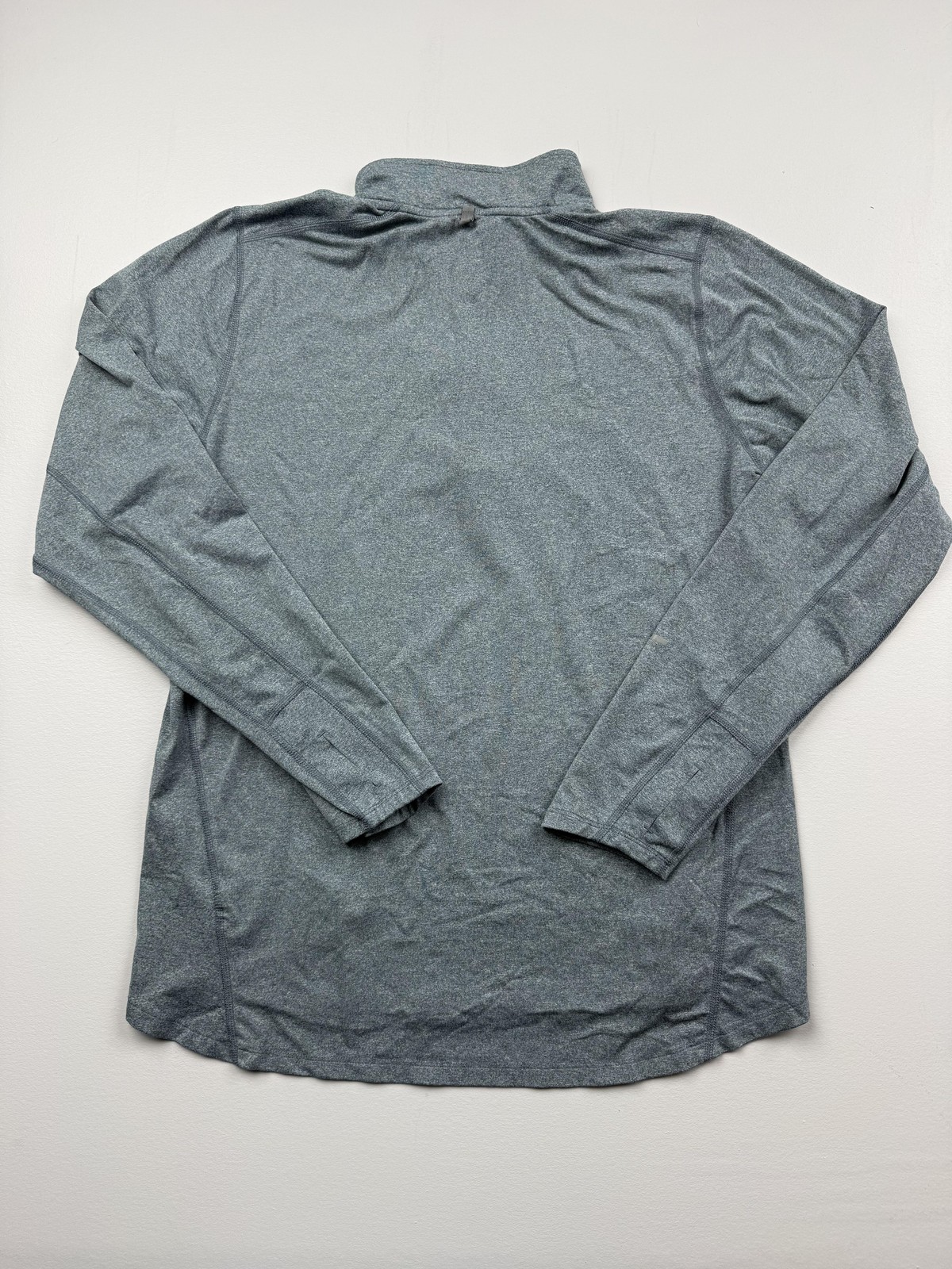 Nike Dri-FIT Pullover Mens Large Gray Long Sleeve Quarter Zip Running Top gallery