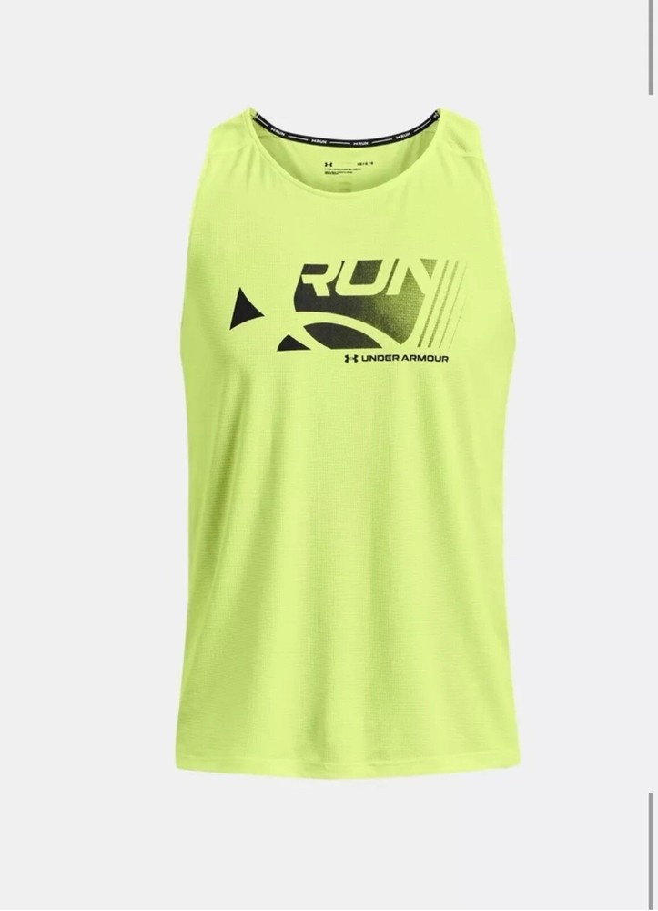 Under Armour Men’s Large Fitted CoolSwitch Run Singlet/Tank- NWT $40