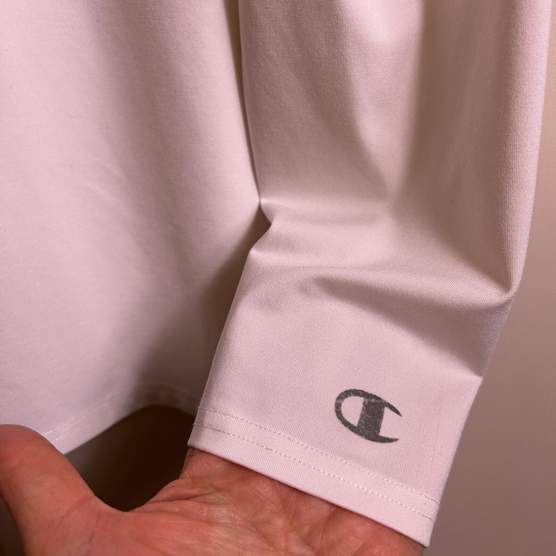 Champion Athletic Double Dry Long Sleeve Shirt Mens Large or Medium White gallery