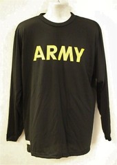 US Army Long Sleeve APFU PT Physical Long Sleeve T-Shirt – Choose Size – Used
