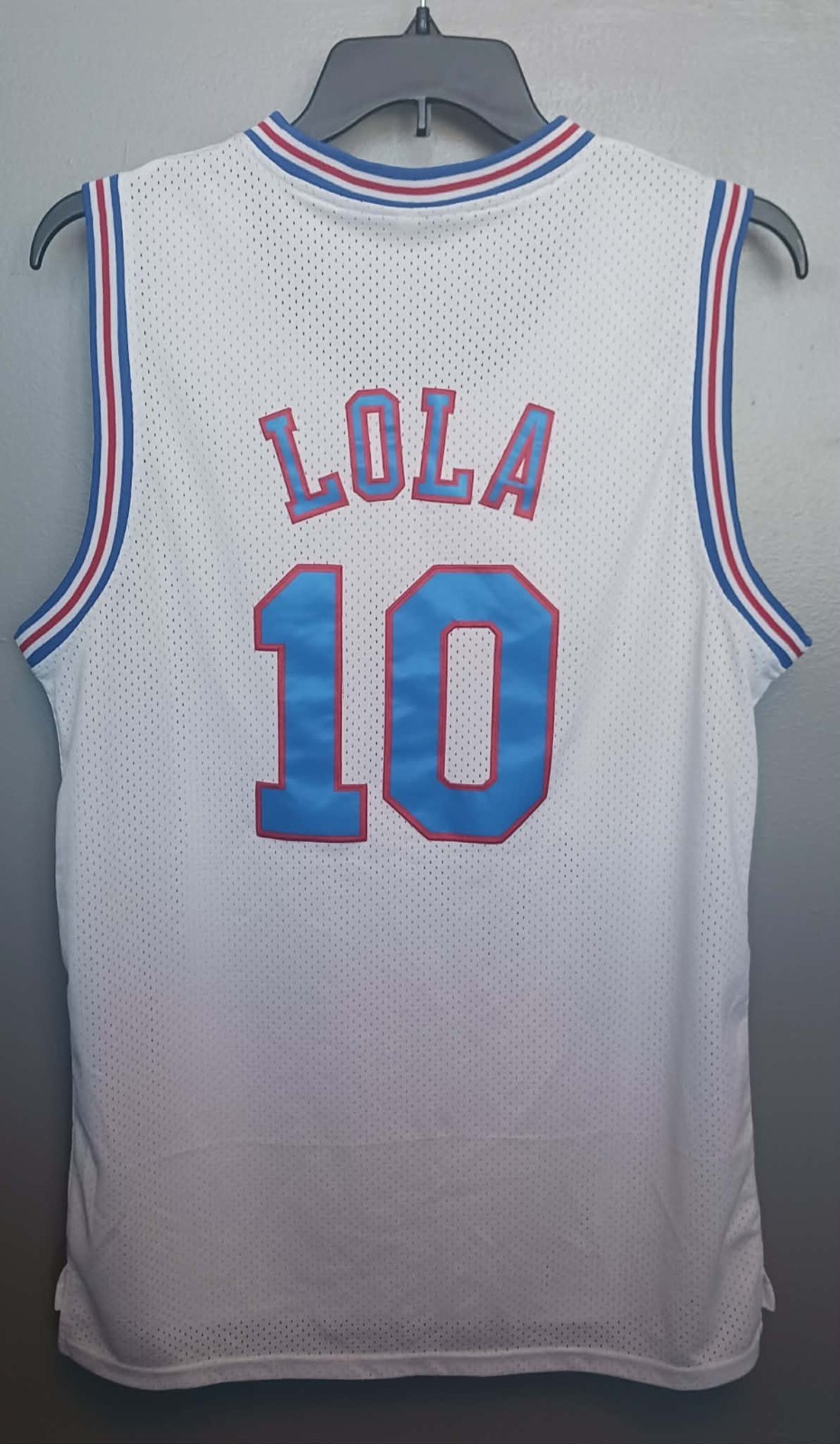 Space Jam Tune Squad Lola #10 Jersey White Mesh Stitched Logo Size Large gallery