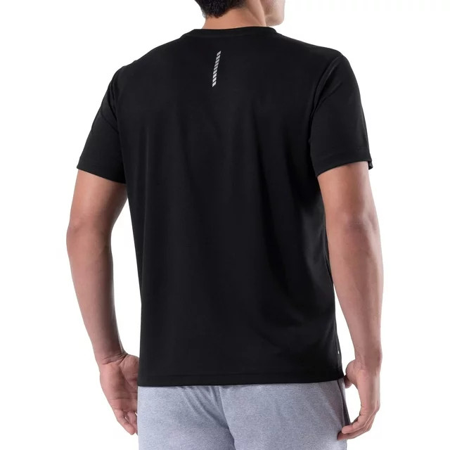 Athletic Works Men's Active Core Short Sleeve T-Shirt, Black, Small (34-36) gallery