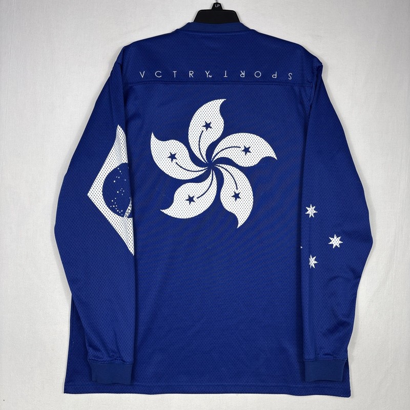 10.Deep Hockey Jersey Men's 2XL Blue Keon VCTRY Mesh Embroidered Leafs Pullover gallery