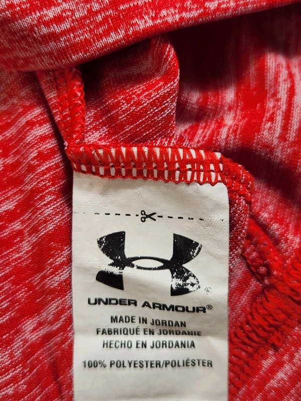 Under Armour Loose Performance Shirt Men Size XL Red Short Sleeve Activewear Tee gallery