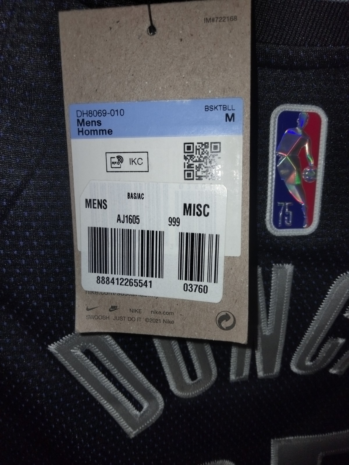 Luka Doncic Nike NBA Jersey NEW Select Series Size M Dallas Mavericks gallery