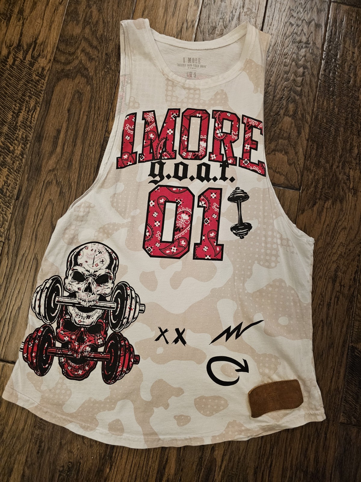 1More Bodybuilding G.O.A.T Jersey Style Tank Top gallery