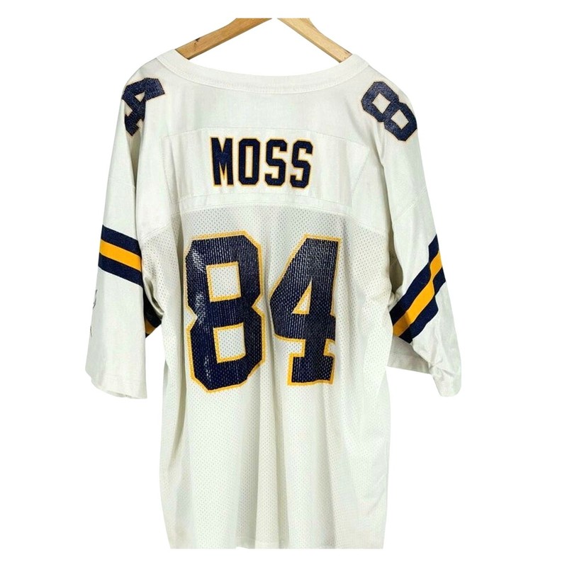 Starter Randy Moss Minnesota Vikings Football Jersey White Mens Size 54 XXL gallery