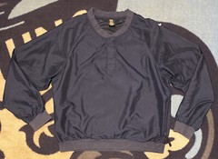 Nike Golf V Neck Button Activewear Pullover Zip Pockets Blue Men’s Size Medium