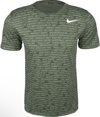 NWT Nike Dri FIT Men’s Small Legend All Over Print T-Shirt Cargo Khaki BV7940