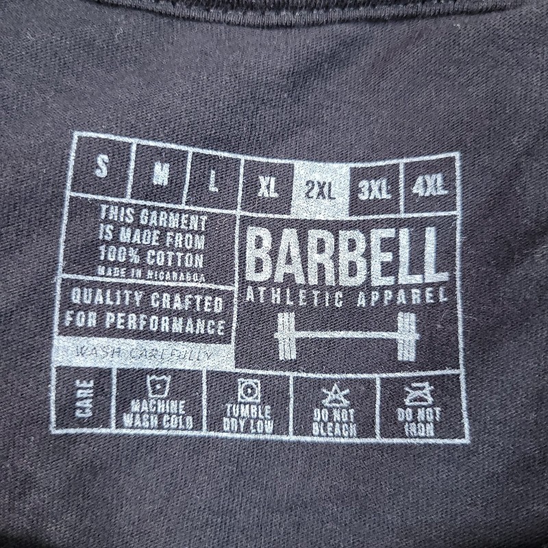 Barbell Athletic Apparel Men's Long Sleeve T-Shirt Black Size 2XL gallery
