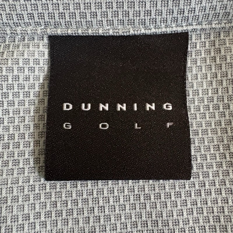 Dunning Golf 1/4 Quarter Zip Mens M Light Blue Performance Stretch Textured gallery