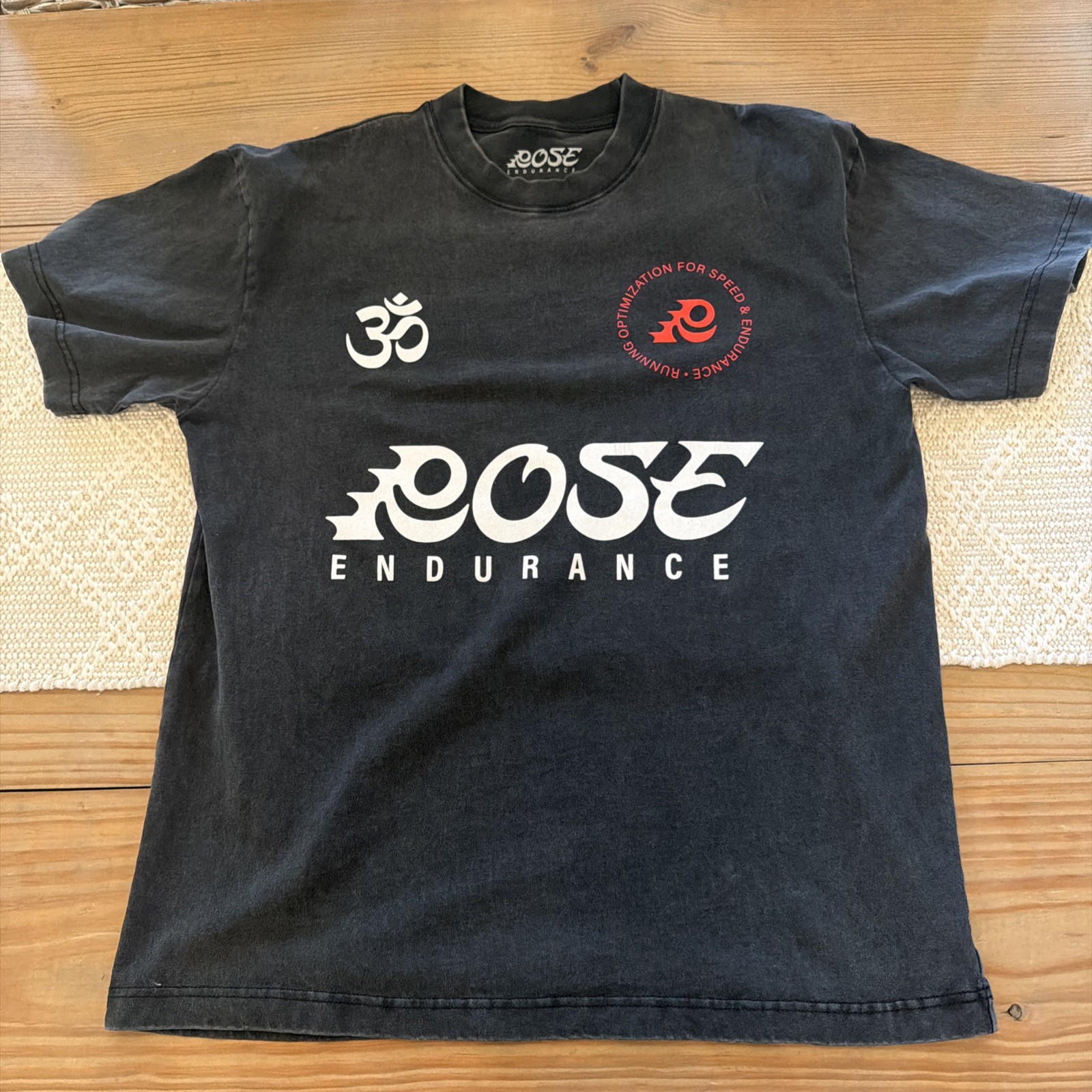 Rose Endurance Running OG Tee-Washed Black, Size Medium gallery