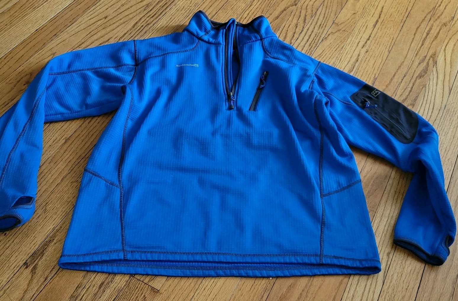 Avalanche Men's Size L Breathable Pullover Blue 92% Polyester Spandex Outdoor gallery