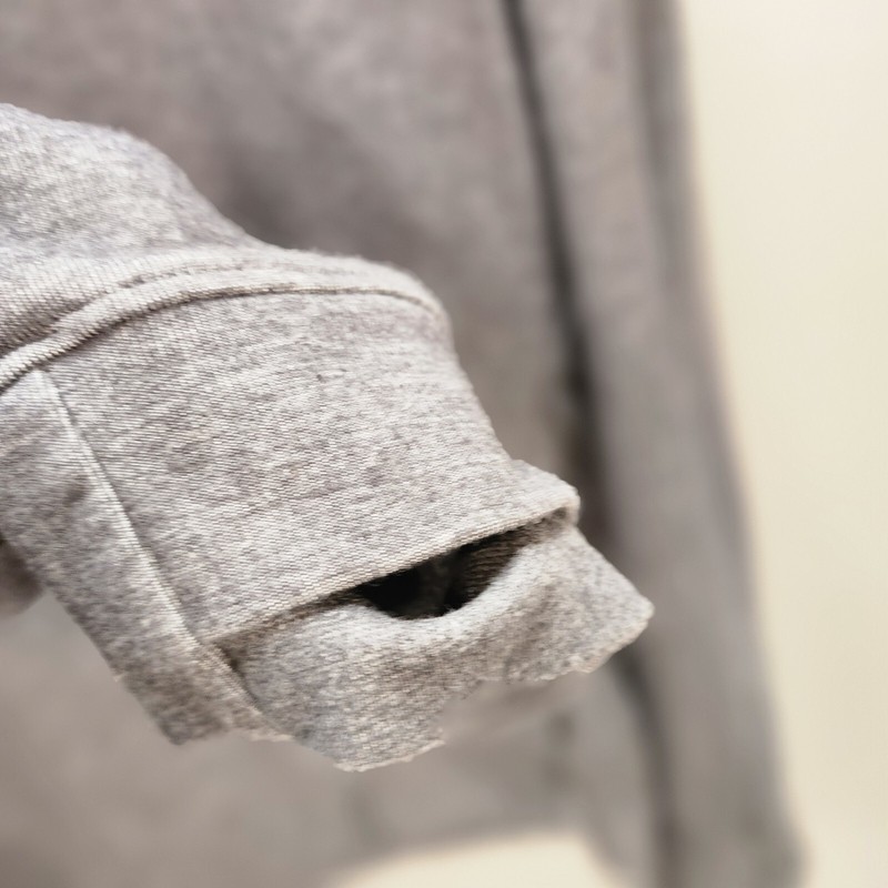 Nike Men's Pullover Large Gray Yoga 1/2 Zip Thumb Holes Dri-Fit Kangaroo Pockets gallery