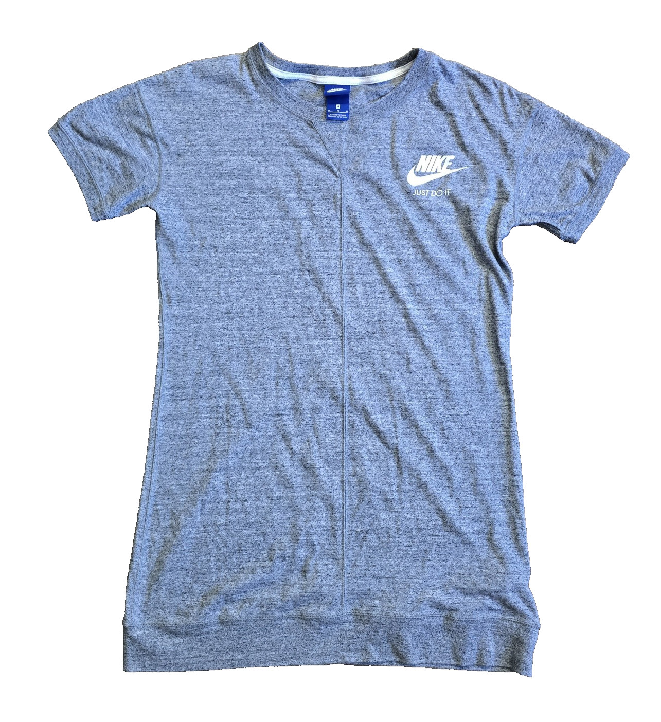 Nike Womens Dri Fit Heather Gray Short Sleeve T Shirt SZ M Sporty Y2K Clean Girl gallery