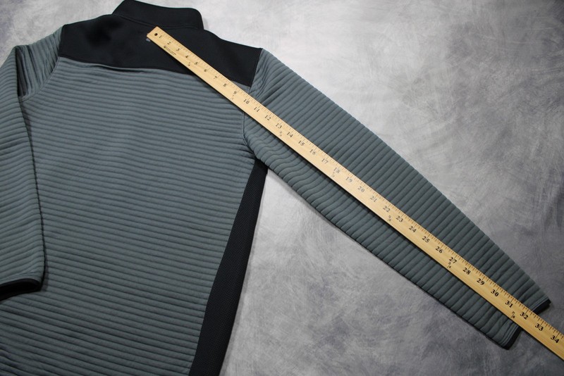 Under Armour Ribbed Pullover Mens M Gray ColdGear 1/4 Zip Long Sleeve Golf gallery