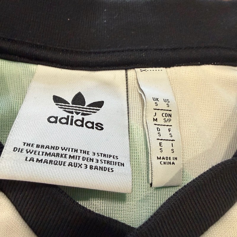 adidas Equipment Logo V-Neck Pullover Men's S Colorblock Long Sleeve Jersey gallery