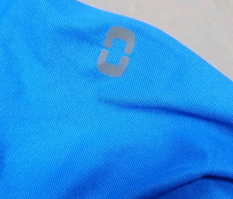 Ogio Mens Sz. L Blue Performance Long Sleeve Astronaut Messenger Custom Graphic gallery