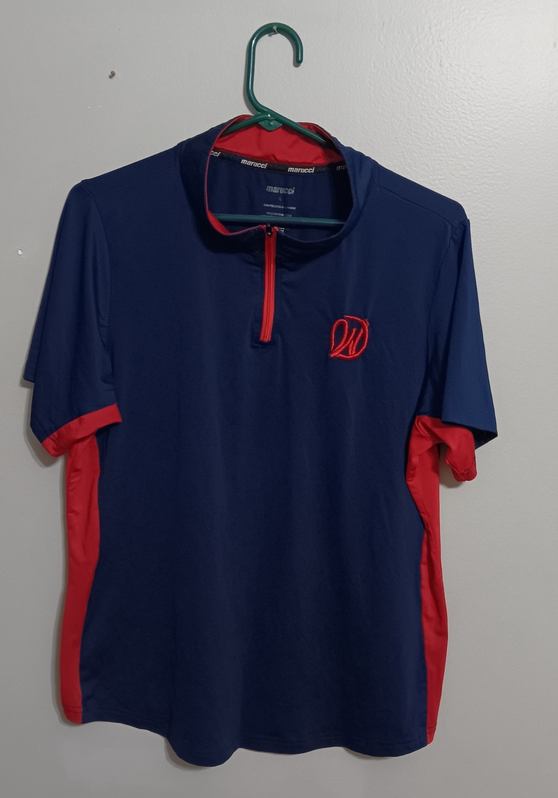 Marucci Navy & Red Short Sleeve Athletic Shirt S Baseball gallery