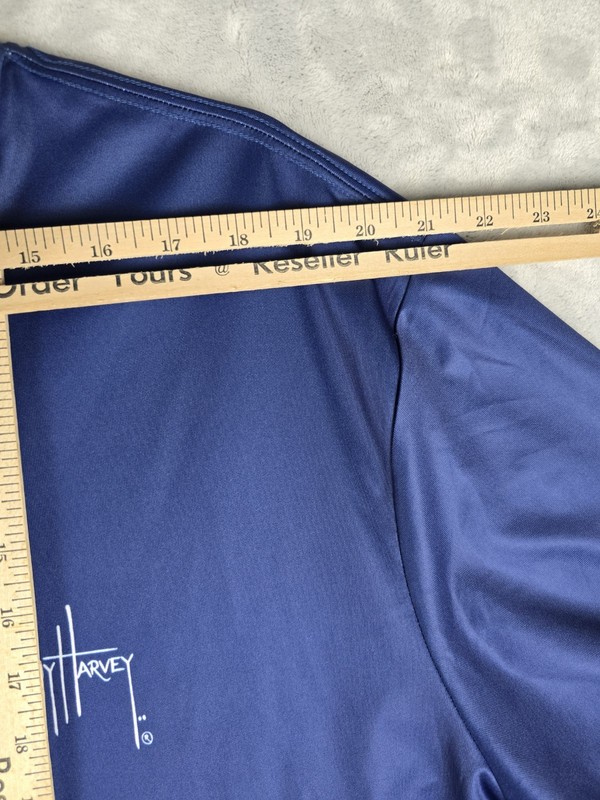 Guy Harvey Performance Shirt Moisture Wicking Blue Marlin Island Mens XXL gallery