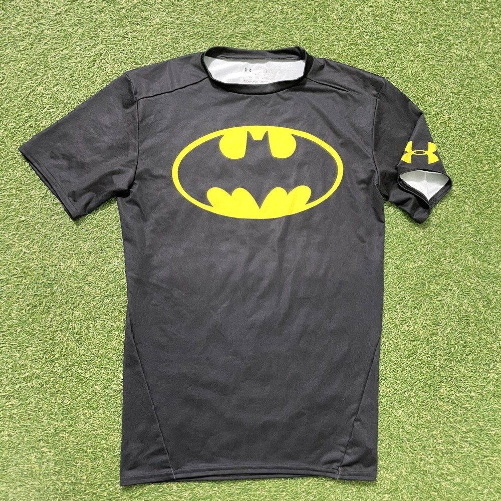 Under Armour Shirt Large L Batman Compression Heatgear Alter Ego DC Dark Knight