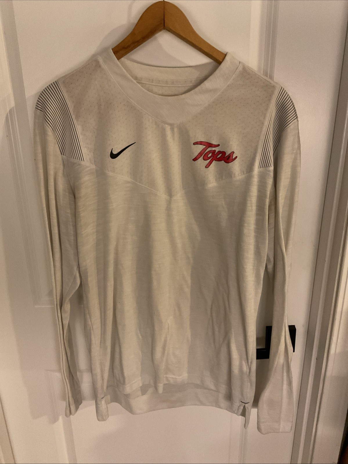 Nike Dri-Fit - TOPPS - Long Sleeve Shirt - White - Men’s Size Medium gallery