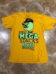 Sherlack Stacks Mega stacks mascot mens shirt pre-owned large HIP HOP RETRO
