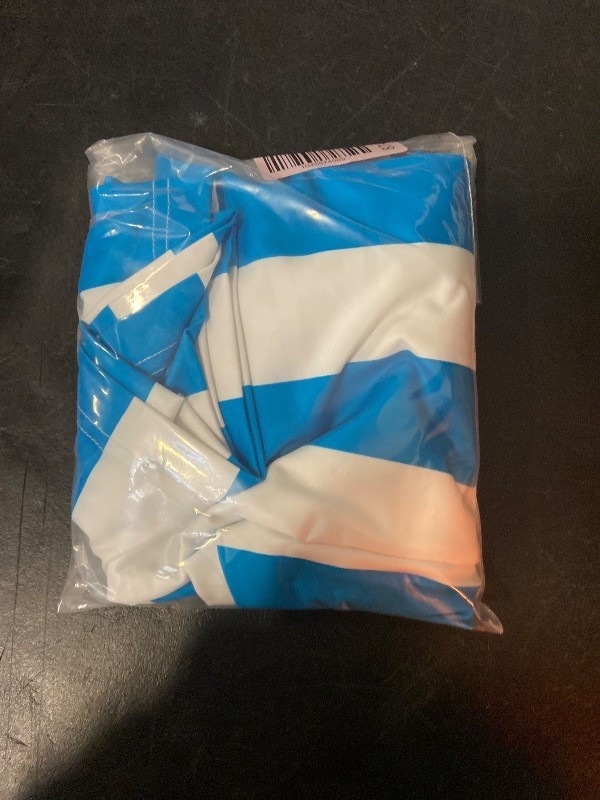 ARGENTINA. Men's Short Sleeve Soccer Jersey -white/blue Size L gallery