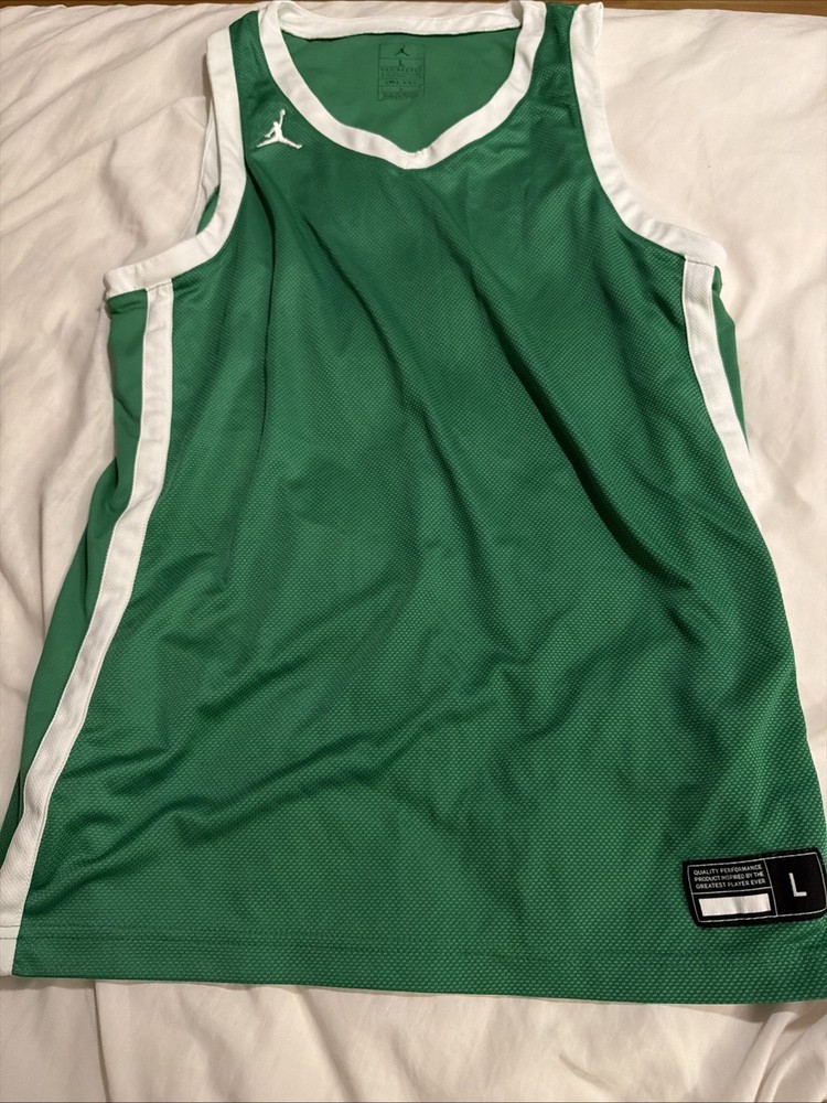 Nike used Men size Large green jersey Jordan Dri Fit