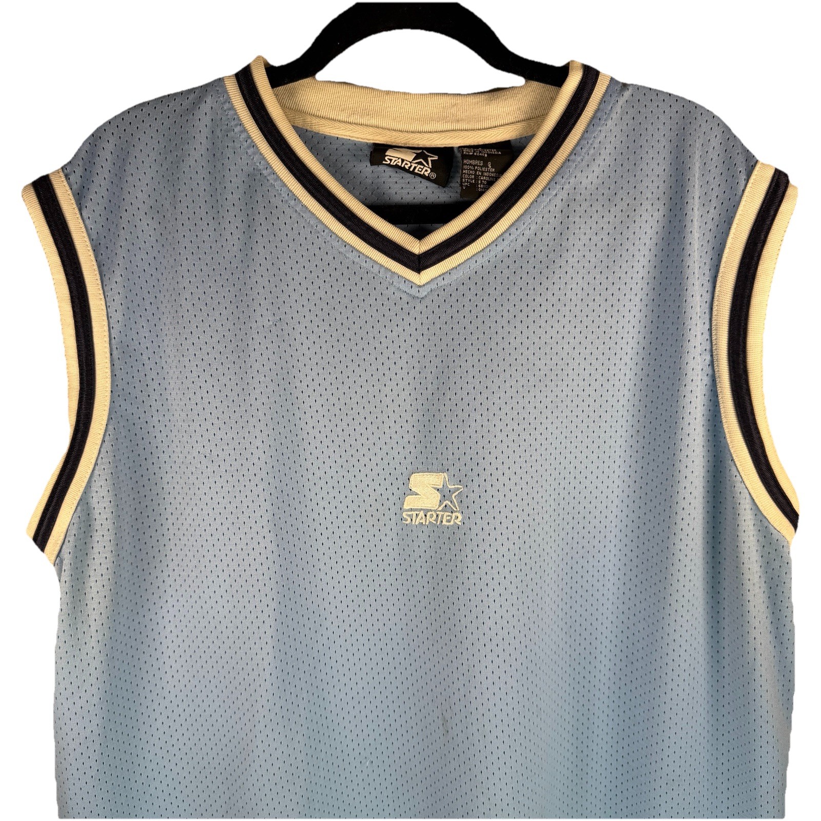 Starter Jersey Blue Vintage Mesh Polyester Large 90's Y2K Hip Hop Basketball gallery