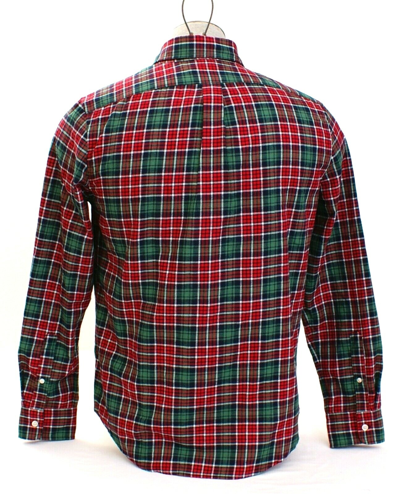 Vineyard Vines Red & Green Plaid Flannel Button Front Long Sleeve Shirt Men's gallery