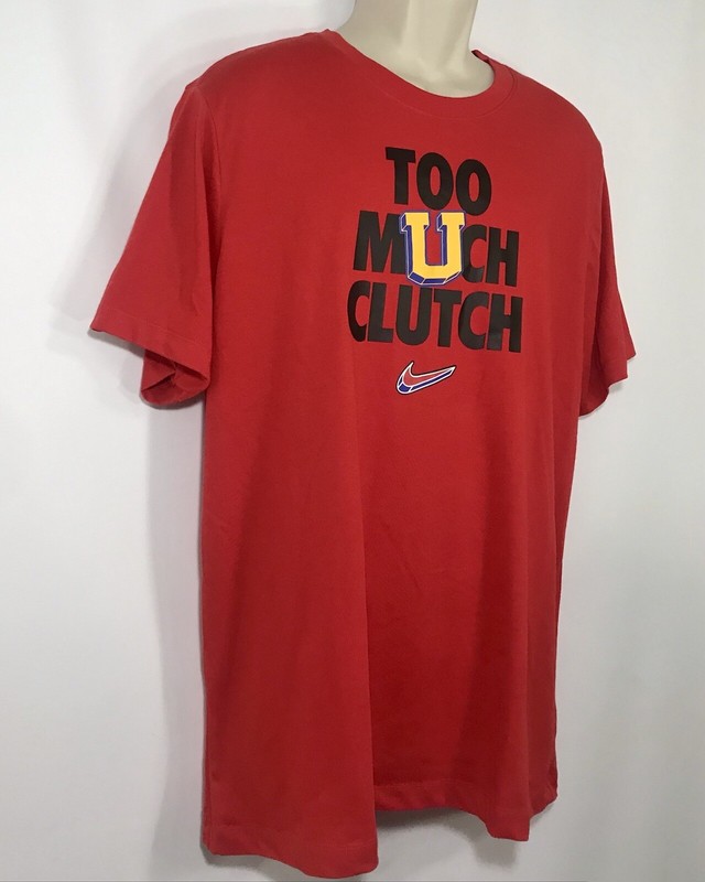 Nike Too Much Clutch Verbiage Men's Basketball Training Shirt Gym Red gallery