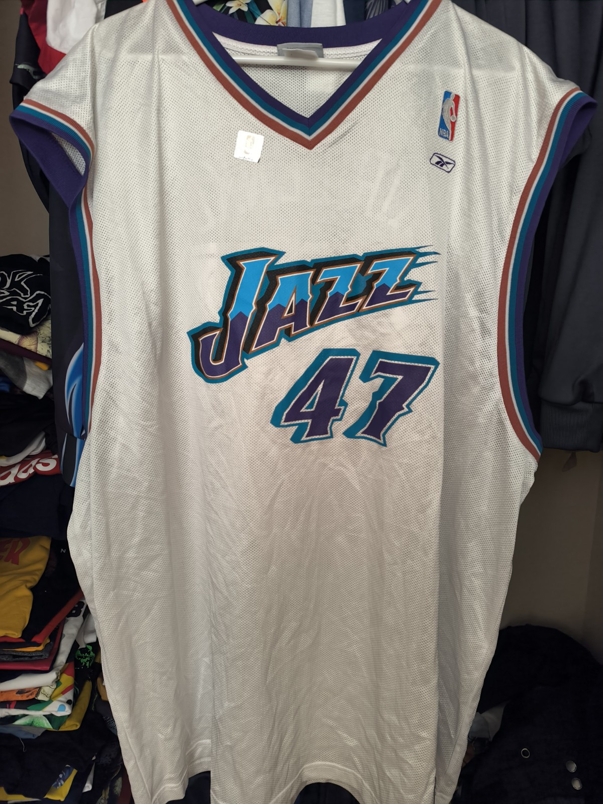 Vintage Reebok Utah jazz Andrei kirelenko Russian mesh basketball jersey 3xl new gallery