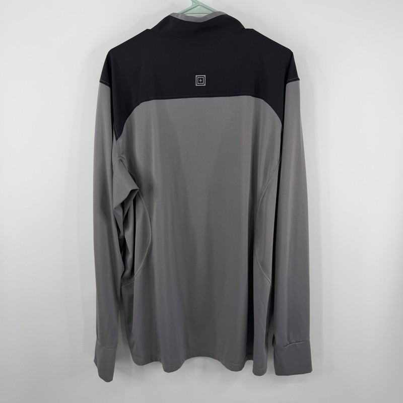 5.11 Tactical 1/4 Zip Pullover Mens 2XL Gray Long Sleeve Performance Shirt gallery