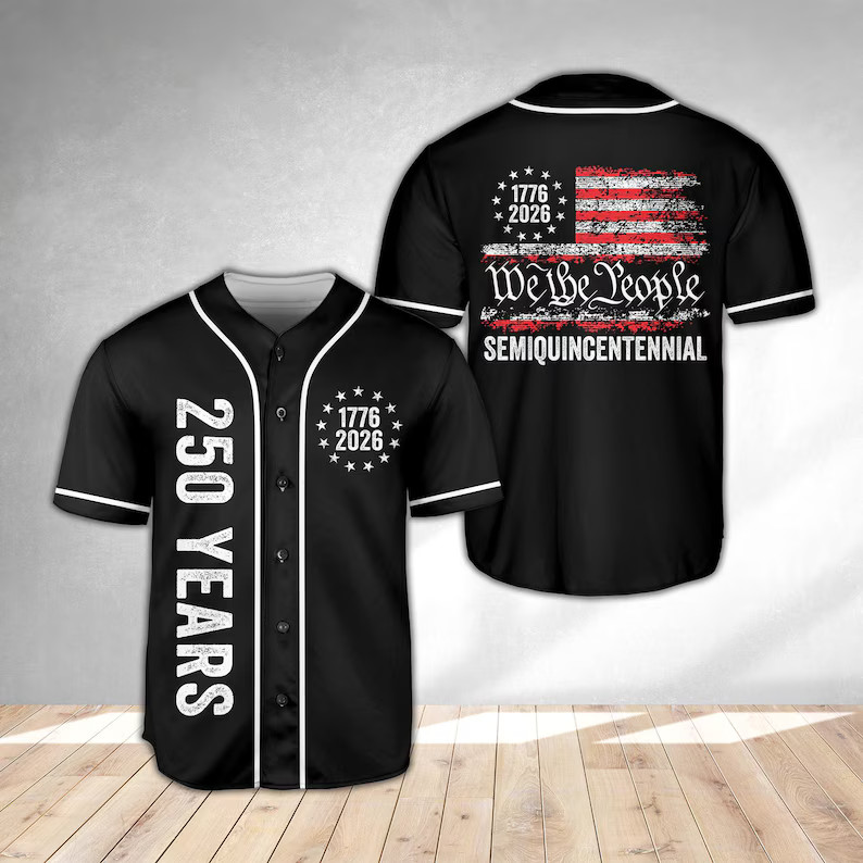 Patriotic Years Baseball Jersey USA Flag American Pride Gift Men gallery