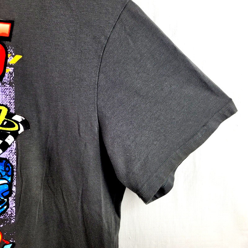 Racing Raceway Cars Men's T-Shirt Sz 1XL Short Sleeve Cotton Blend Gray Multi gallery