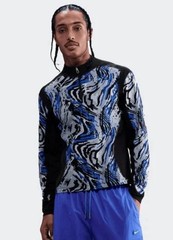 Nike Project FROG Quarter Zip Shirt Blue Black Long Sleeve Men Sz 2XL HV0901-405