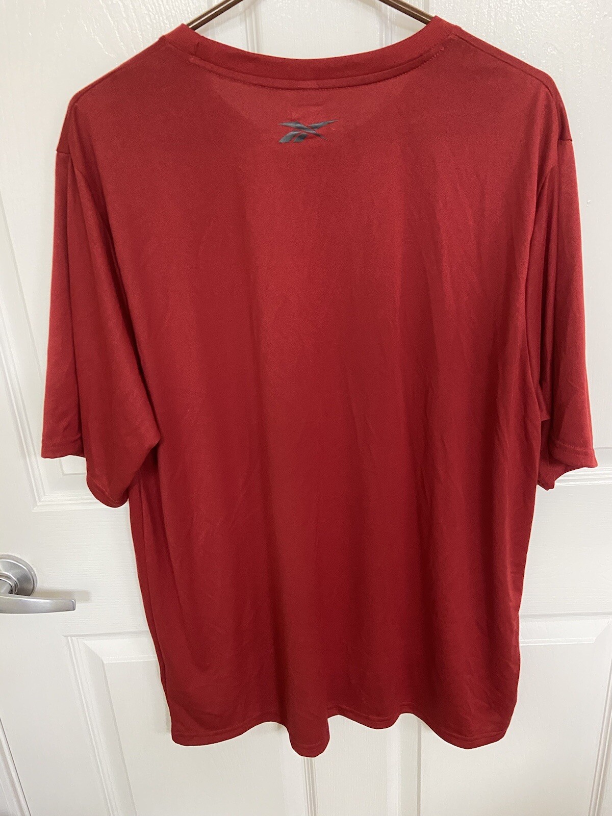 Reebok Play Dry Mens XL Short Sleeve Crew Neck Shirt Red New With Tags gallery