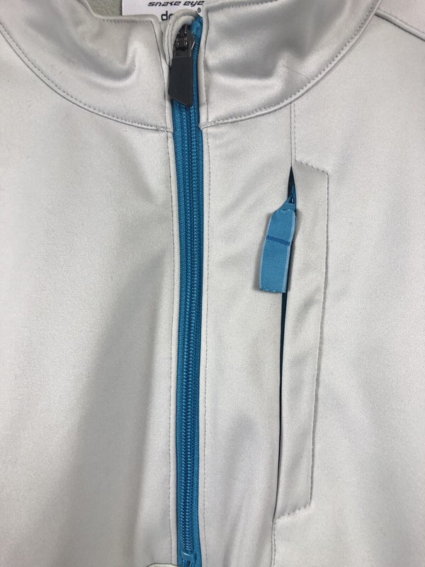 Snake Eyes Dry-18 Mens 1/4 Zip Gray Pullover Gray Pocketed Large Golf gallery
